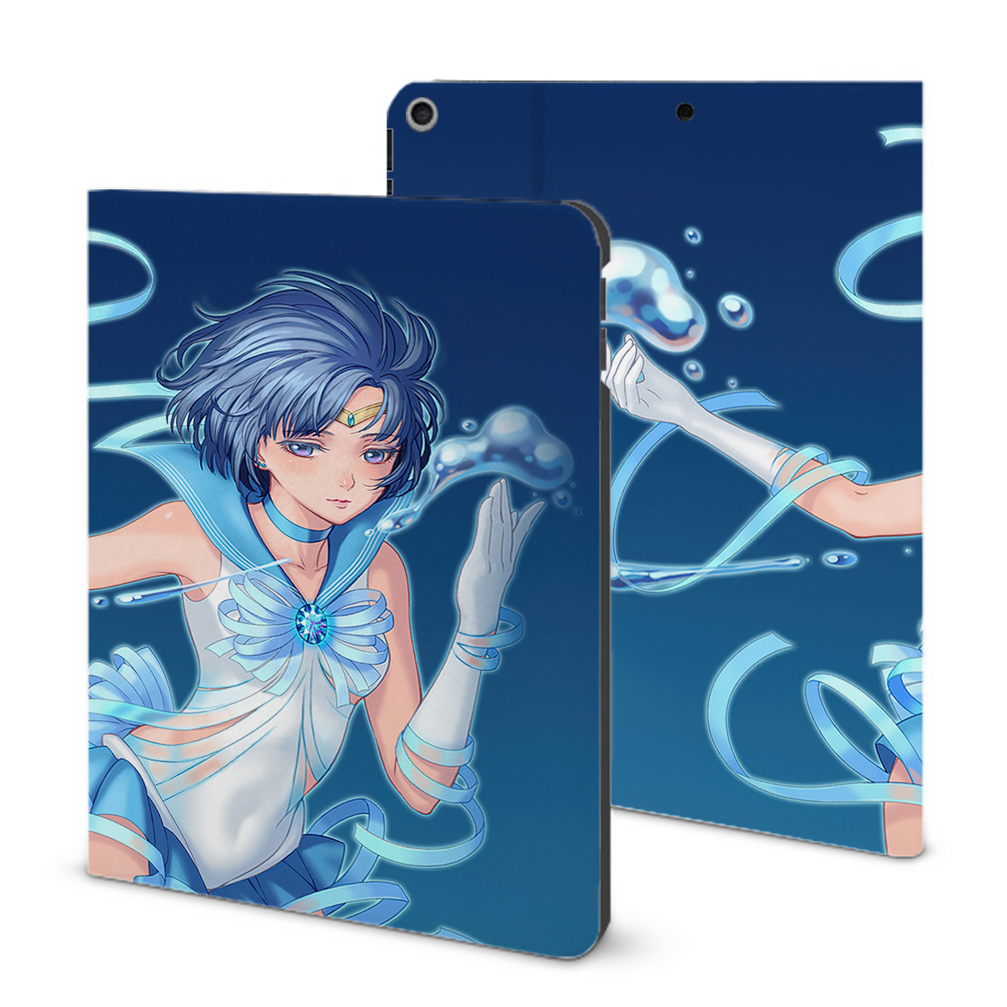 （画像用） 美少女戦士セーラームーン Sailor Moon IPad ケース ブック型 PUレザー TPU 耐衝撃 軽量 薄型 ペン収納なし 全面保護 IPad 各モデル対応